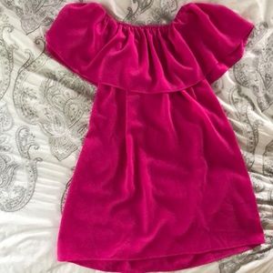 Show Me Your Mumu off the shoulder dress!